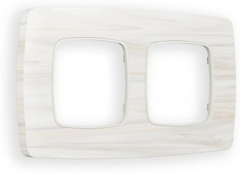 Рамка Ambrella Volt OMEGA Opera (Бежевый мрамор) 2-ая OF940302