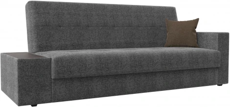 Диван-книжка Лига-020 стол слева (Серый,Коричневый/Рогожка) Лига Диванов арт.118532L