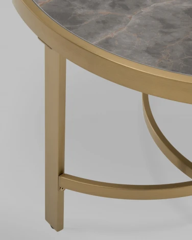 Журнальный столик Адриана 80*80 см серая керамика Stool Group арт.УТ000041496