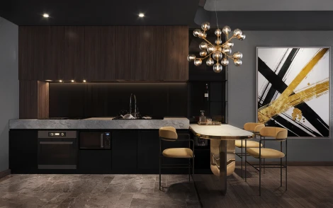 Подвесной светильник Maytoni Dallas MOD545PL-24G (220V, на тросе, шарики, паук, молекулы)