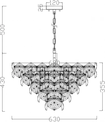 Подвесная люстра Freya Molly FR1004PL-12CH
