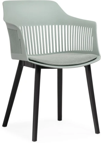 Пластиковый стул Woodville Crocs light green / black