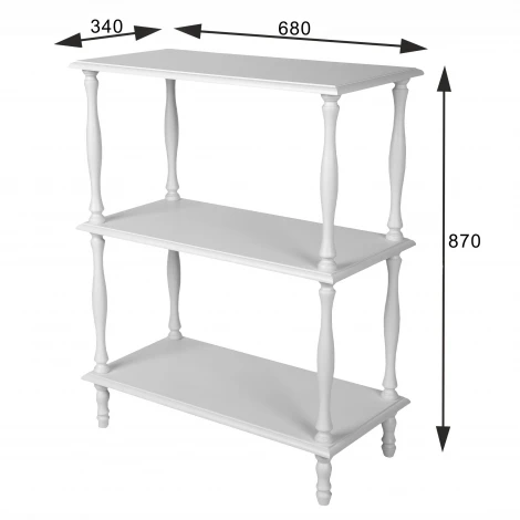Этажерка П 9 белый от фабрики Mebelik