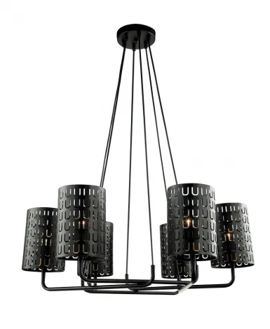 Подвесная люстра Lumien Hall Тейл 4002/6P-BK-GR