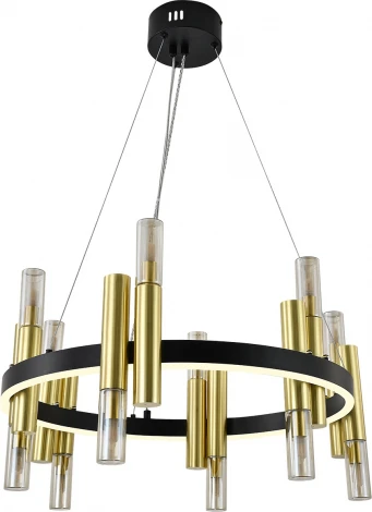 Подвесной светильник (13027/12P Black) Indigo Fiamma V000107L (220V, на тросе)