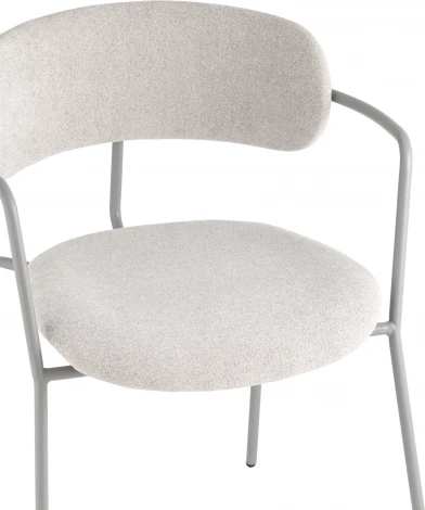 Стул Дженни букле светло-серый каркас серый муар Stool Group (арт.УТ000039182)