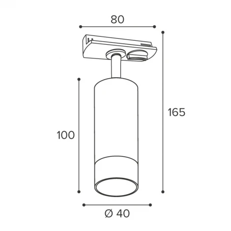 Трековый светильник однофазный Wolta WTL-MR11/15BG под лампу MR11 с цоколем GU10 Черный / золотой PETITE