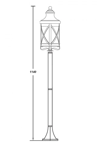 Наземный фонарь Oasis Light Lucerna Bg 84806