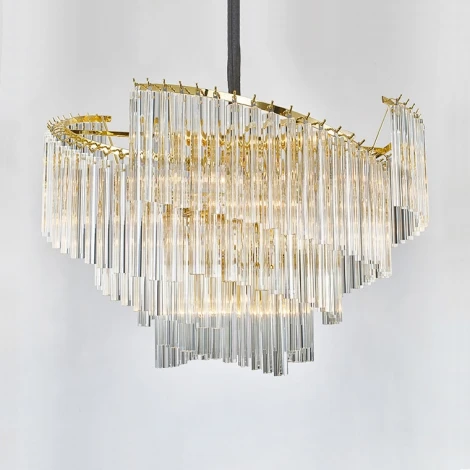 Подвесная люстра Waltz D100 ImperiumLoft Waltz01 (177868-26) (220V, хрусталь, на цепи)