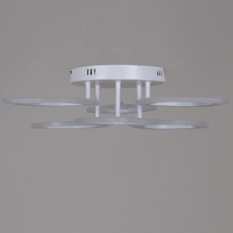 Потолочная люстра светодиодная на штанге с пультом Reluce 10320-0.3-3+3S WH