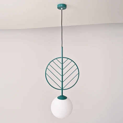 Подвесной светильник Leaf B Green By ImperiumLoft Leaf01 (LED, 220V, на проводе, шар)