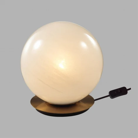 Настольная лампа с выключателем Odeon Light Magia 7109/1TL металл/стекло/бронза/белый IP20 E27 5W 220V