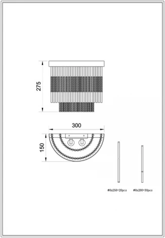 Бра Divinare Brillante 6813/17 AP-2 (220V)
