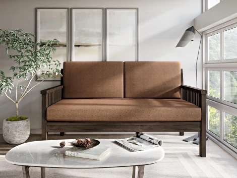 Диван Arsko Норман М венге коричневая рогожка