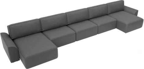 Диван п-образный Лига-048 НПБ МегаЛонг Лига Диванов (Замша) арт.128337