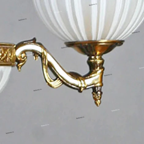 Люстра подвесная Ambiente by Brizzi Navarra, 6 ламп, бронза с белым