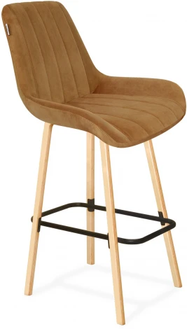 Стул барный SHT-ST37/S94 горчичный/прозр. лак/черный муар от фабрики Sheffilton