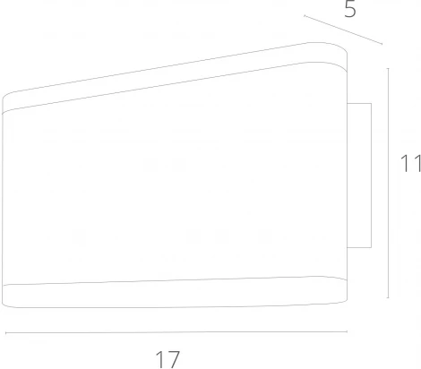 Настенный светильник Arte Lamp Lingotto A8156AL-2GY (LED, 220V, IP54)