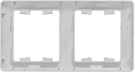 Рамка на 2 поста (платина) Systeme Electric Glossa GSL001206