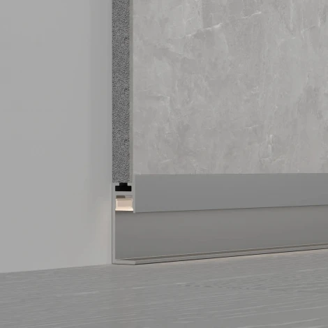 Профиль PLINTUS-H35-F-2000 ANOD (Arlight, Алюминий) 046858