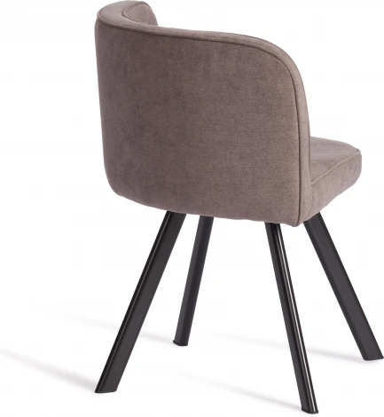 Комплект (стол, 4 стула) QUADRON (mod. PT14) Tetchair (МДФ,Металл,Шенилл/Черный) арт. 21302