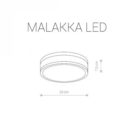 Потолочный светильник круглый Nowodvorski Malakka Led 9501 (220V, IP44)