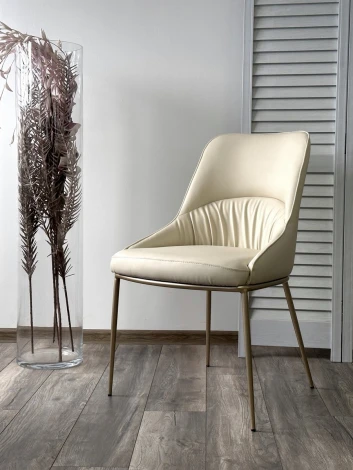 Стул ABRIOLA Milk Ti-02, PU / шампань, ®DISAUR