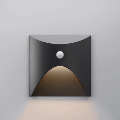 Подсветка светодиодная для лестниц встраиваемая IP65 Elektrostandard Move 40158/LED 4000K с датчиком движения Черный