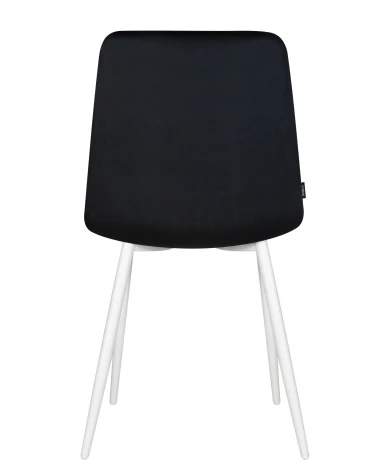 Стул обеденный CHILLY (Черный Holland 75, основание белое)