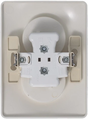 Розетка встраиваемая двойная без заземления (платина) Systeme Electric Glossa GSL001220