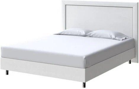 PROxSON Кровать London Boxspring Standart (Ткань: Рогожка Тетра Молочный) 160x200