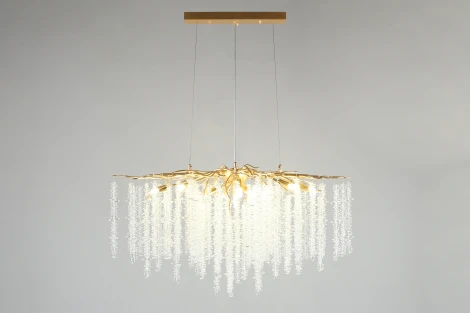 Подвесная люстра Aployt Paulina APL.848.23.10 (220V, хрусталь, на тросе, ветки)