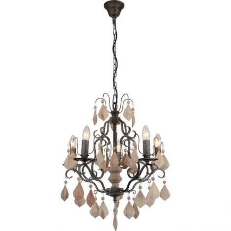 Подвесная люстра Favourite Albero 1763-5P (220V, подвески, на цепи, подсвечник, свеча)