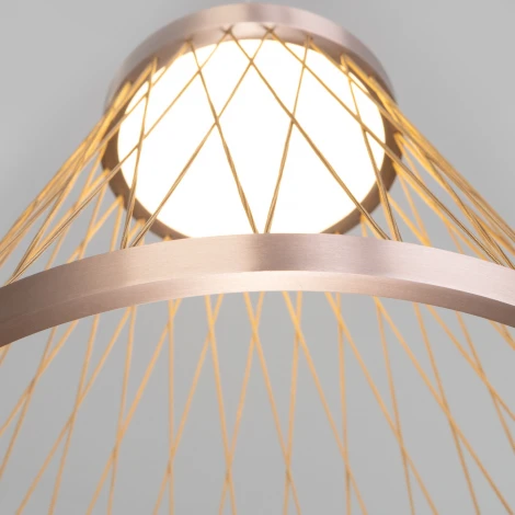 Подвесной светильник Eurosvet Cesta 40016/1 LED коричневый (220V, на проводе, круглые)