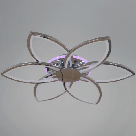 Потолочная люстра светодиодная с пультом с регулировкой цветовой температуры и яркости, ночным режимом и RGB Reluce 09877-0.3-06B CR (RGB)