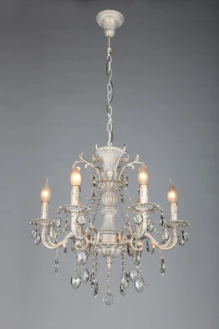 Подвесная люстра Omnilux Martina OML-79003-06 (220V, на цепи, подсвечник, свеча)