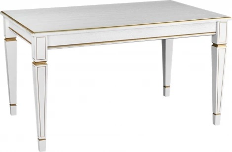 Стол журнальный Васко В 81 белый ясень/золото Mebelik арт.008215