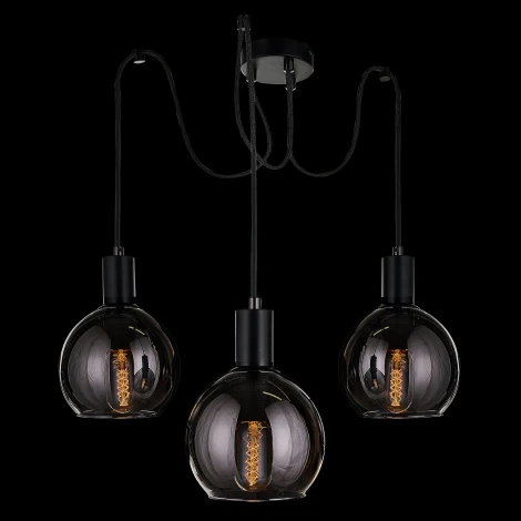 Подвесной светильник 33 ИДЕИ PND115.03.147.003BL-P01GR (220V, на проводе, шарики)