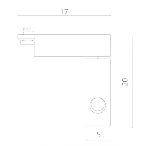 Трековый светильник Arte Lamp Astuzia A2120PL-1WH (LED, 220V)