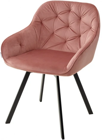 Стул GALE BLUVEL-52 PINK поворот.360 град., велюр