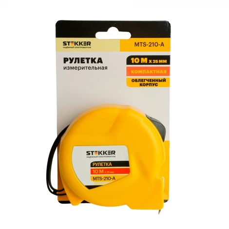 Рулетка 10 м х 25 мм Stekker 50208