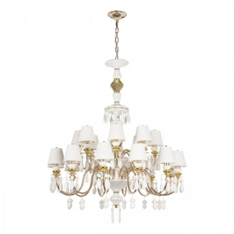 Подвесная люстра ярусная Loft It Grace 10203/12+8 White (220V, подвески, на цепи)