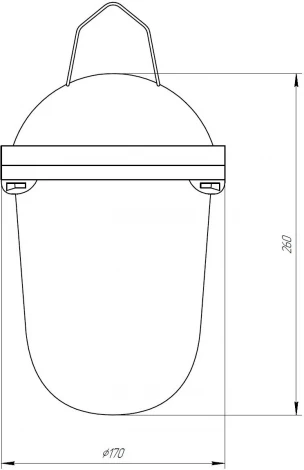 Подвесной светильник ЭРА НСП 02-100-001 (220V, IP54)