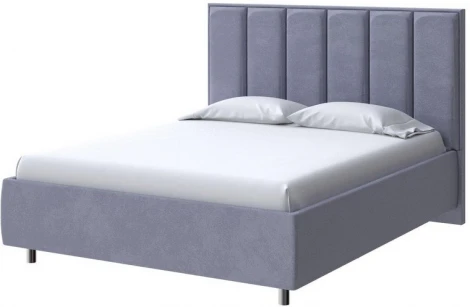 PROxSON Кровать Routa без основания (Ткань: Велюр Casa Благородный серый) 160x190