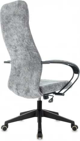 Кресло руководителя Бюрократ CH-610 Fabric серый Light-19 крестов. пластик