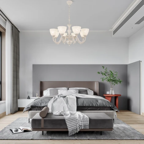 Подвесная люстра Arte Milano AM343837 347837/8 WT+SL (220V, на цепи)