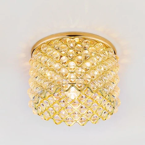 Встраиваемый точечный светильник Ambrella Точечные Светильники Sall D9060 G/CL