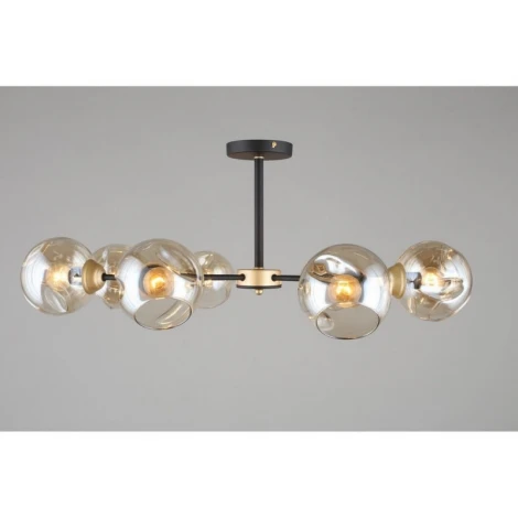 Потолочная люстра на штанге Omnilux 936 OML-93607-08 (220V, шарики)