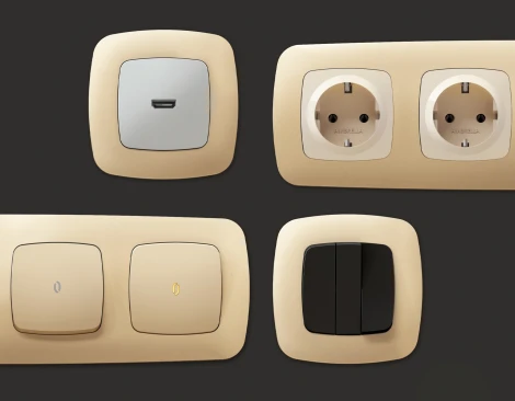 Рамка Ambrella Volt OMEGA Ecta (Шампань) 1-ая OF140601