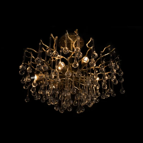 Потолочная люстра на штанге Loft It Coral 10351/460C AB (220V, ветки)